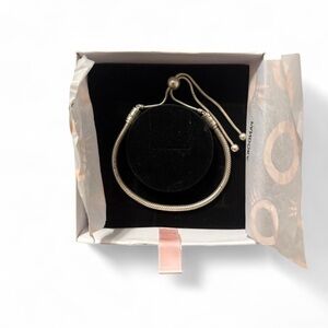 Pandora Silver Snake Slider Adjustable Bracelet